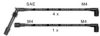 OPEL 1612611 Ignition Cable Kit